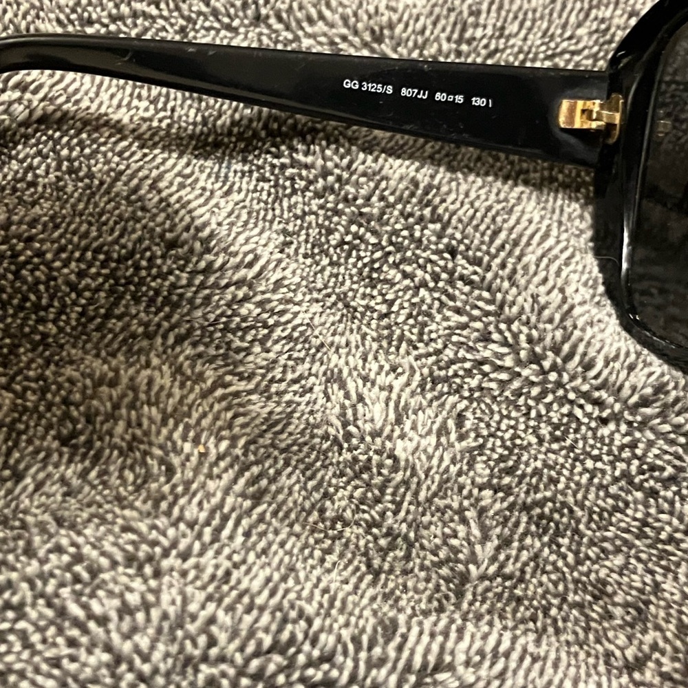 Gucci PRESCRIPTION Sunglasses GG 3125 S Women's Black Oversized Butterfly - Picture 5 of 9